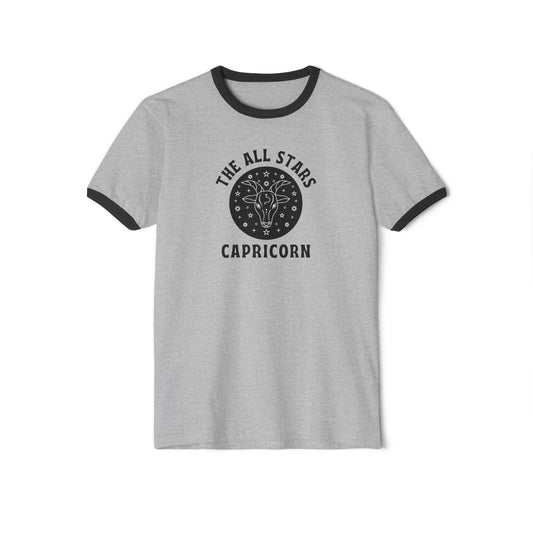 Capricorn All Stars Ringer T-Shirt – Retro Capricorn Tee