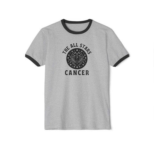 Cancer All Stars Ringer T-Shirt – Retro Cancer Tee