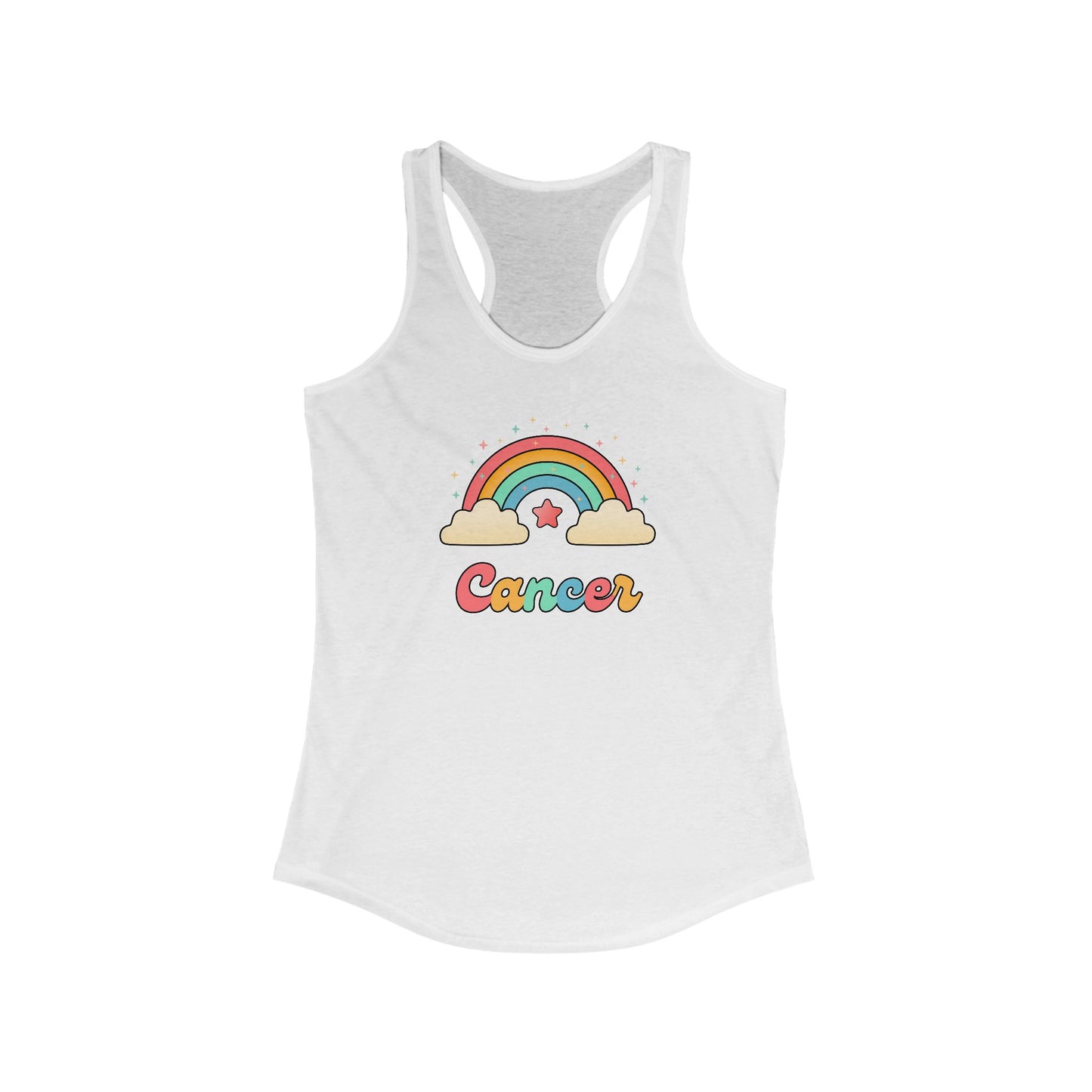 Cancer Cosmic Cutie Rainbow Tank – Retro Astrology Shirt