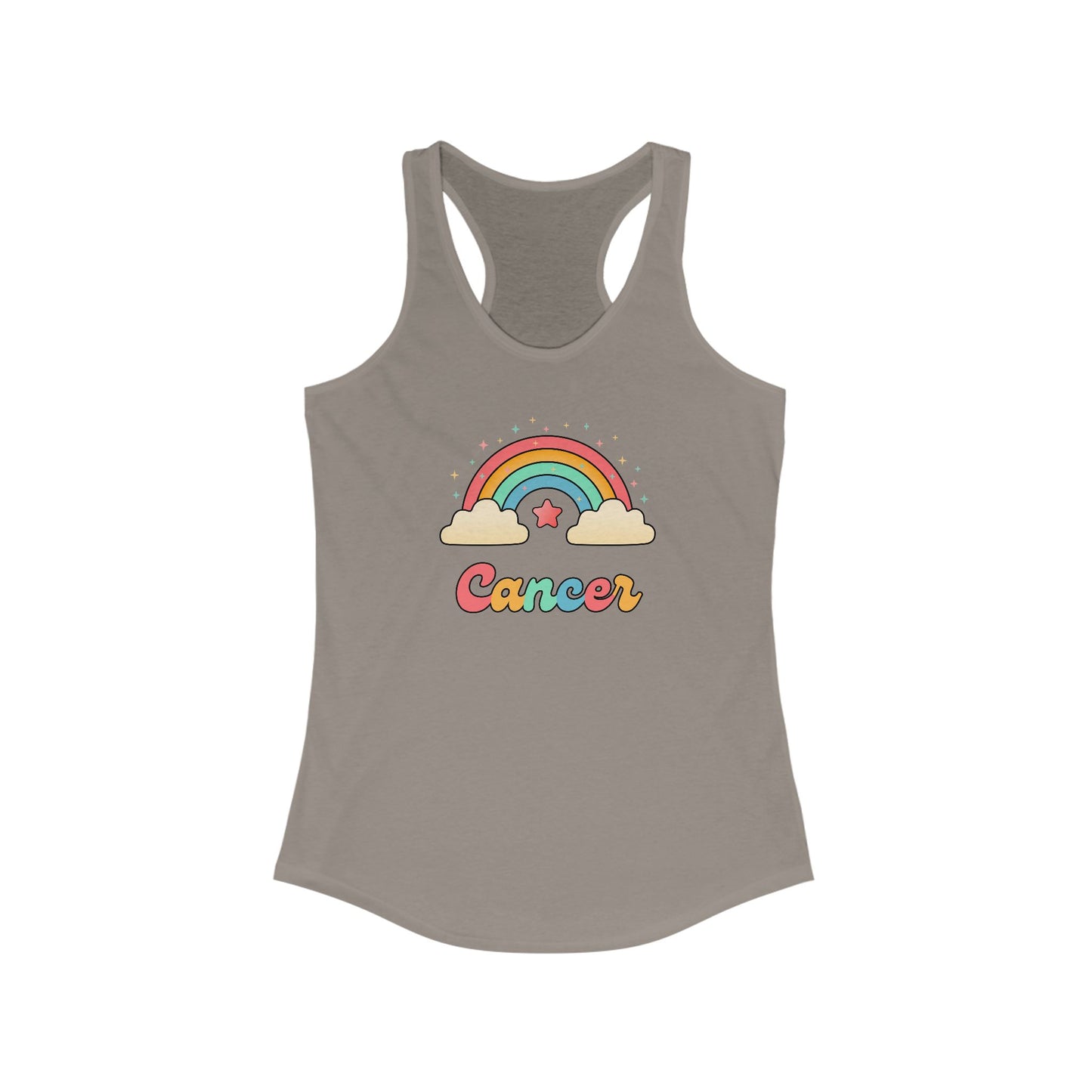 Cancer Cosmic Cutie Rainbow Tank – Retro Astrology Shirt