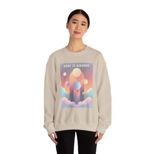 Pastel Cosmos Sweatshirt – Keep It Cosmic Celestial Aesthetic Crewneck