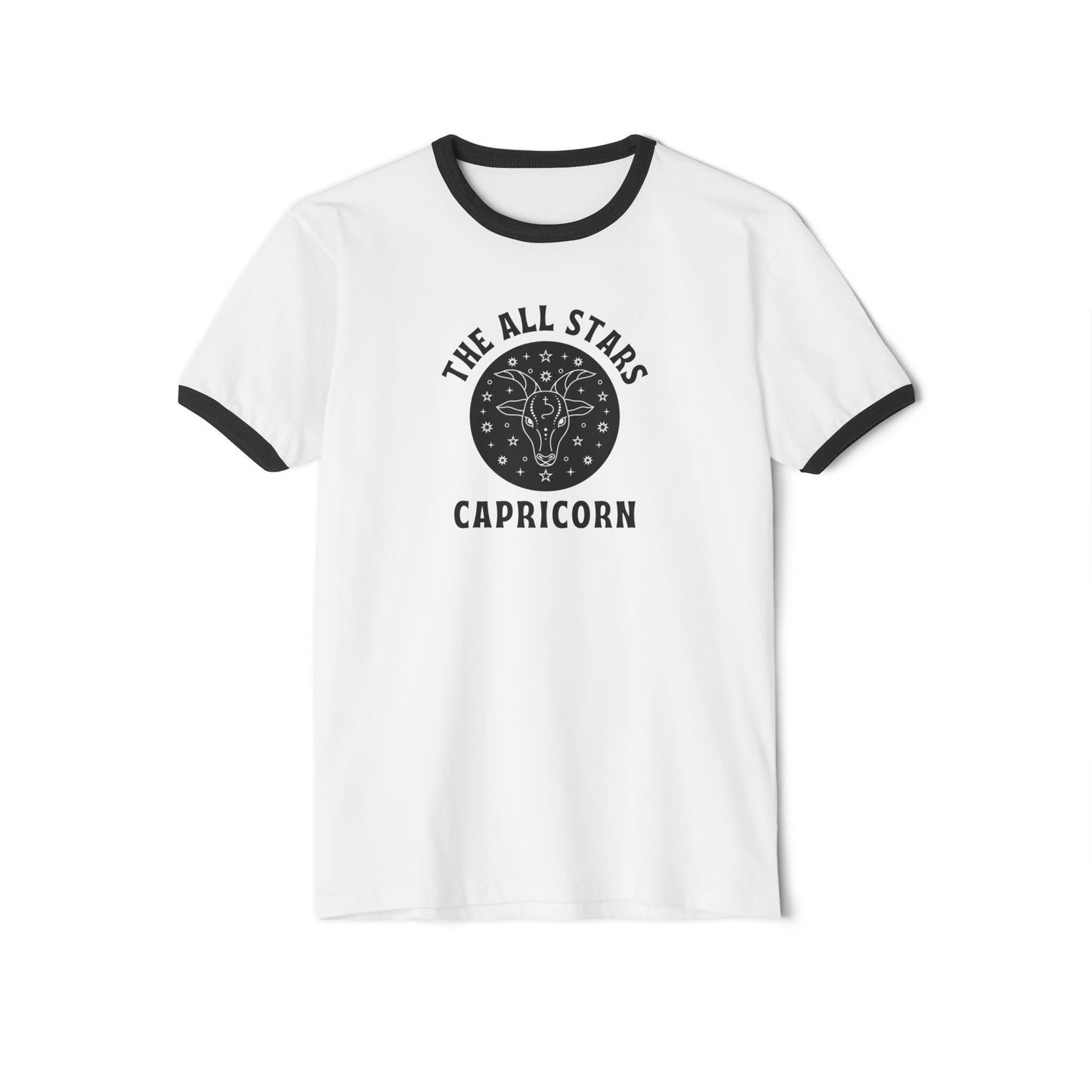 Capricorn All Stars Ringer T-Shirt – Retro Capricorn Tee