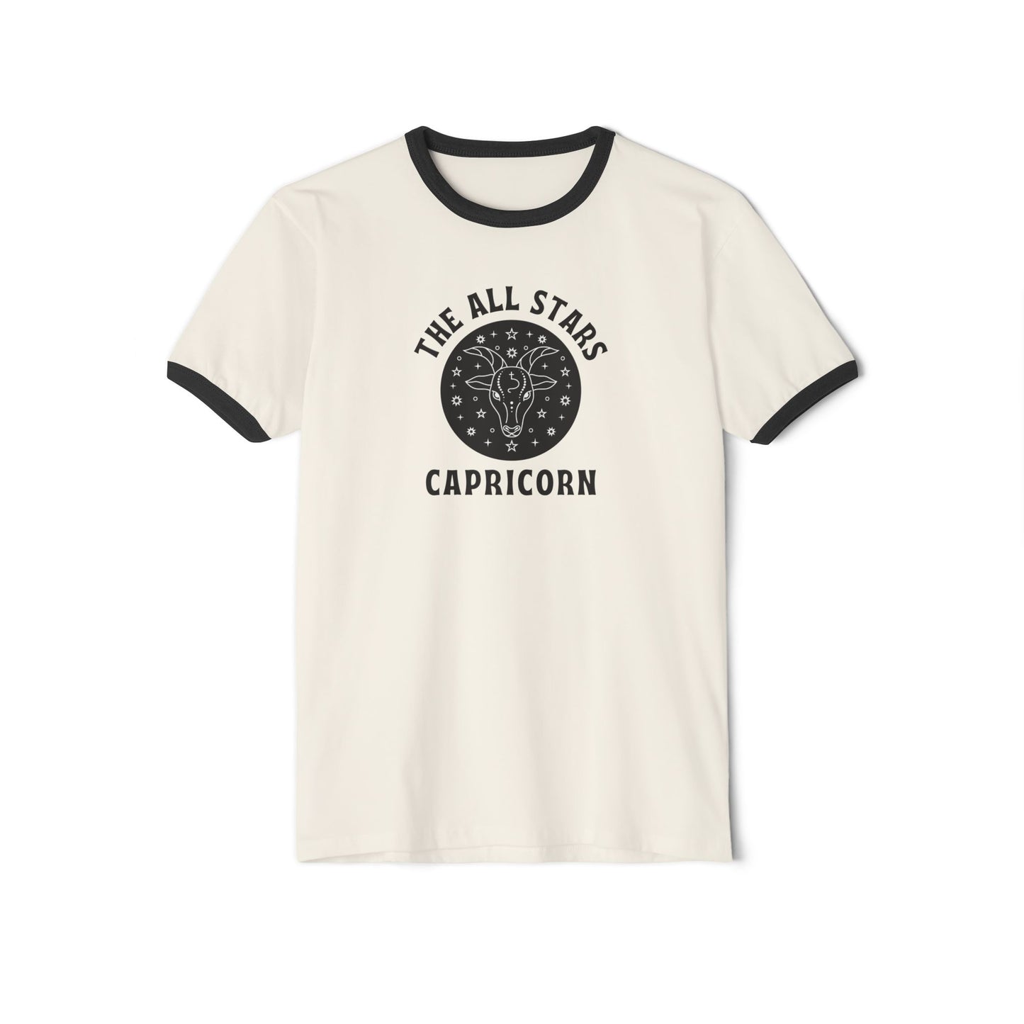 Capricorn All Stars Ringer T-Shirt – Retro Capricorn Tee