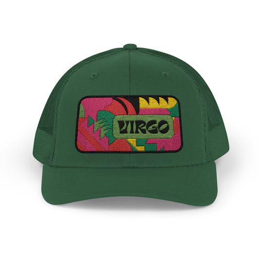 Virgo Trucker Hat - Retro Astrology Snapback Cap - Embroidered Horoscope Hat