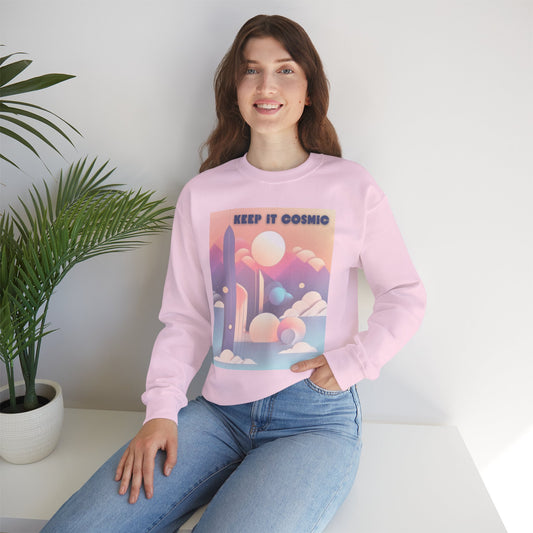 Pastel Cosmos Celestial Aesthetic Sweatshirt – Keep It Cosmic Crewneck