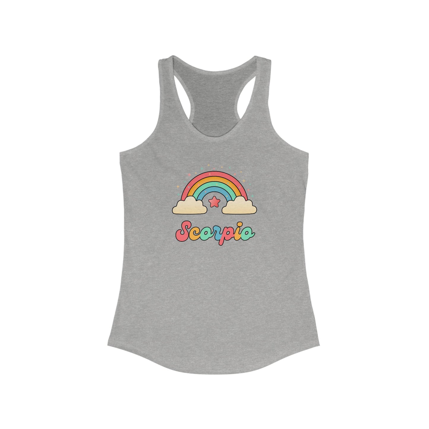 Scorpio Cosmic Cutie Rainbow Tank – Retro Astrology Shirt