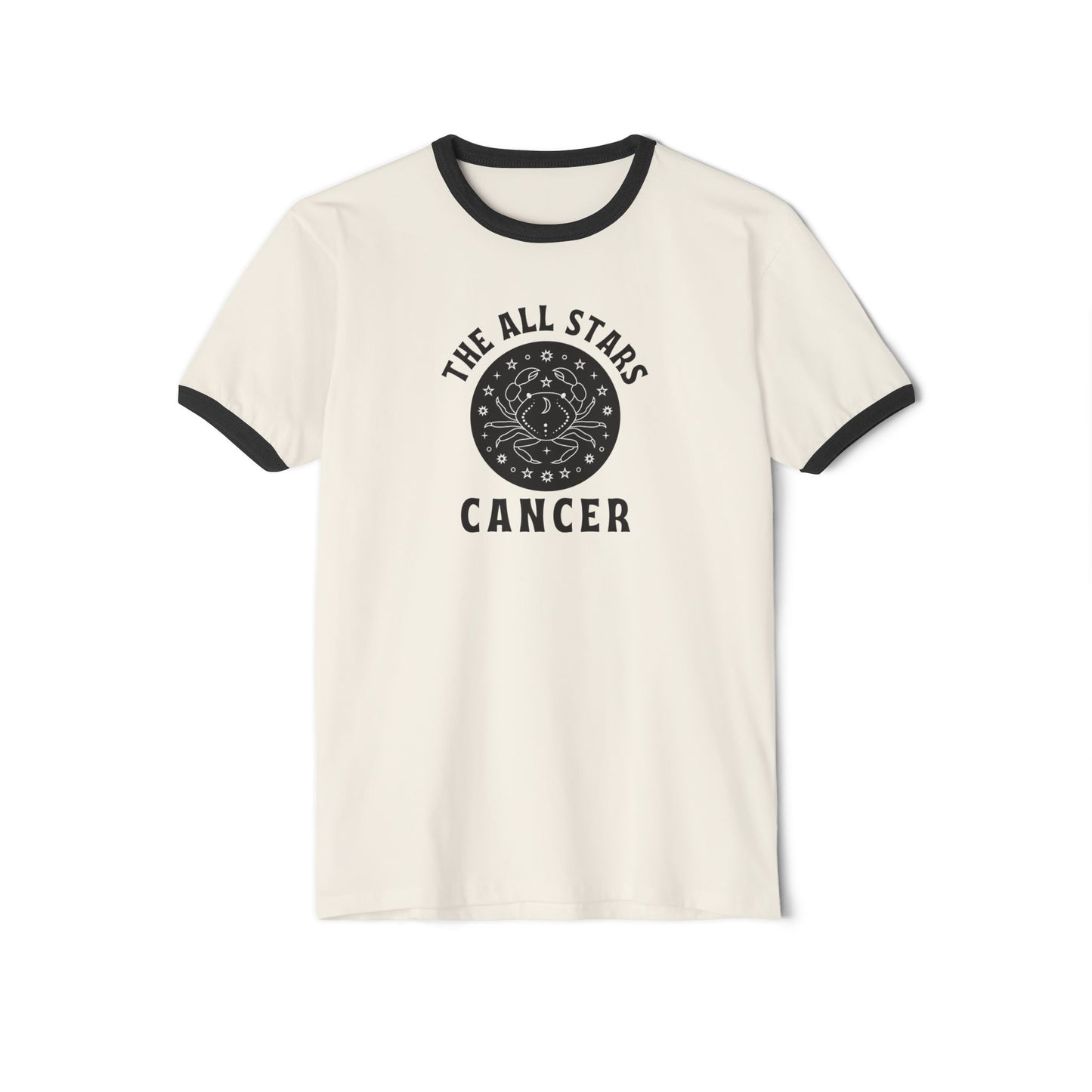 Cancer All Stars Ringer T-Shirt – Retro Cancer Tee