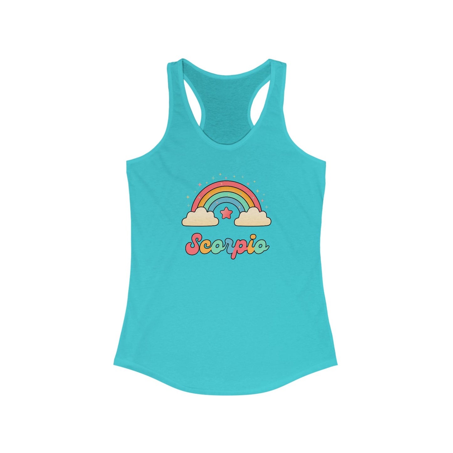 Scorpio Cosmic Cutie Rainbow Tank – Retro Astrology Shirt