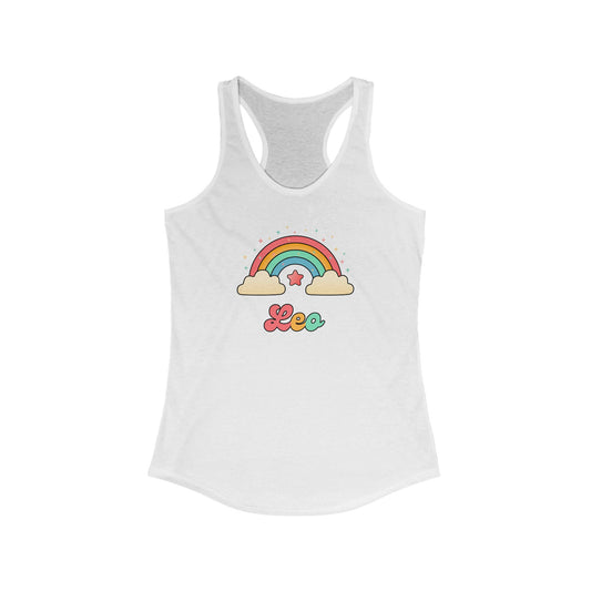 Leo Cosmic Cutie Rainbow Tank – Retro Astrology Shirt