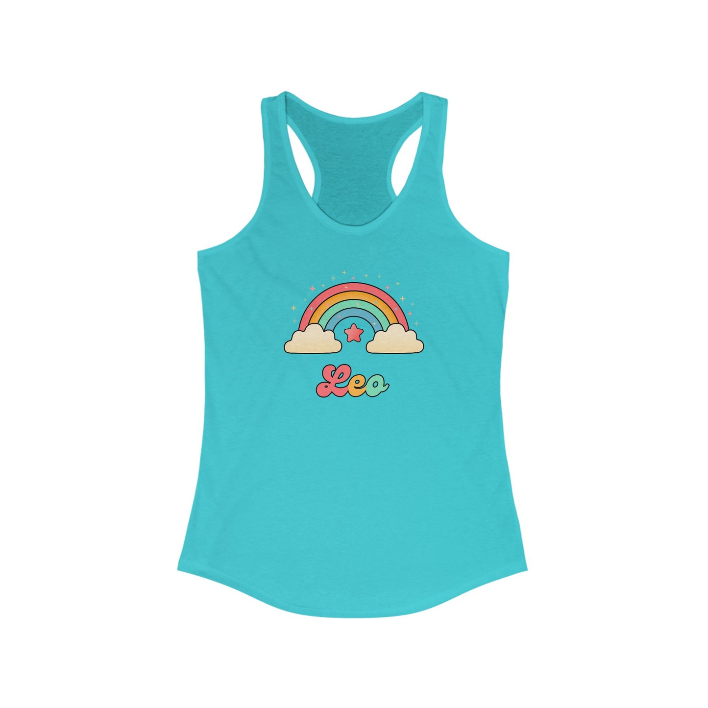 Leo Cosmic Cutie Rainbow Tank – Retro Astrology Shirt